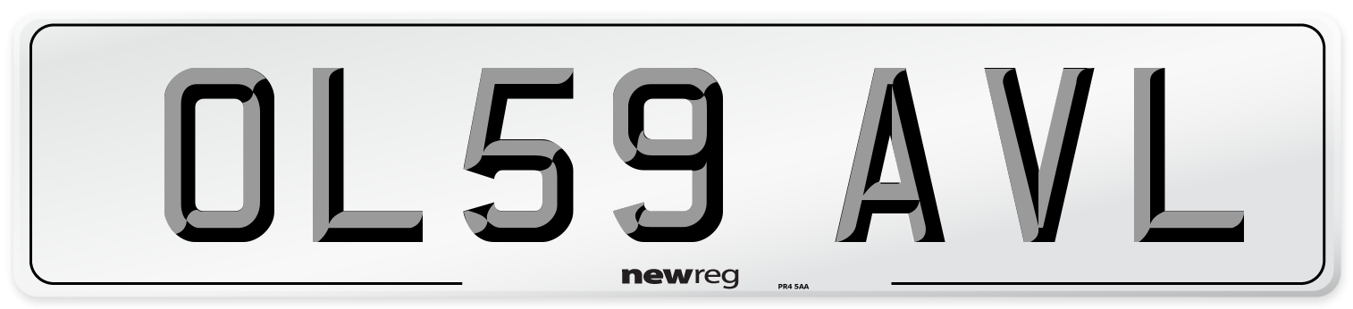 OL59 AVL Number Plate from New Reg